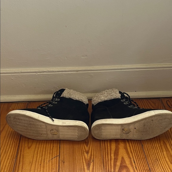 Madden Girl Black and Cream Winter Boots - Picture 5 of 7